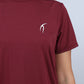 Burgundy Hyper Short Sleeves Training Top