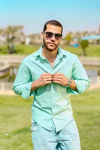 Mrgd Curved Hem Oxford Shirt