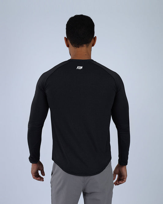 Black Long Sleeve Running T-shirt