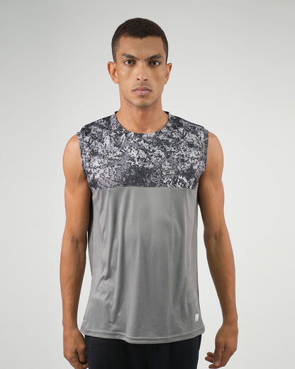 ATUM| Hi-Dri Cut-Off Men's Tank - Gray