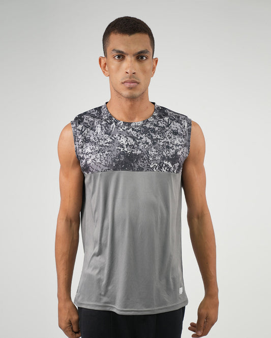 ATUM| Hi-Dri Cut-Off Men's Tank - Gray