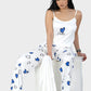 Blue Hearts Printed 2 Pieces Pajama Set