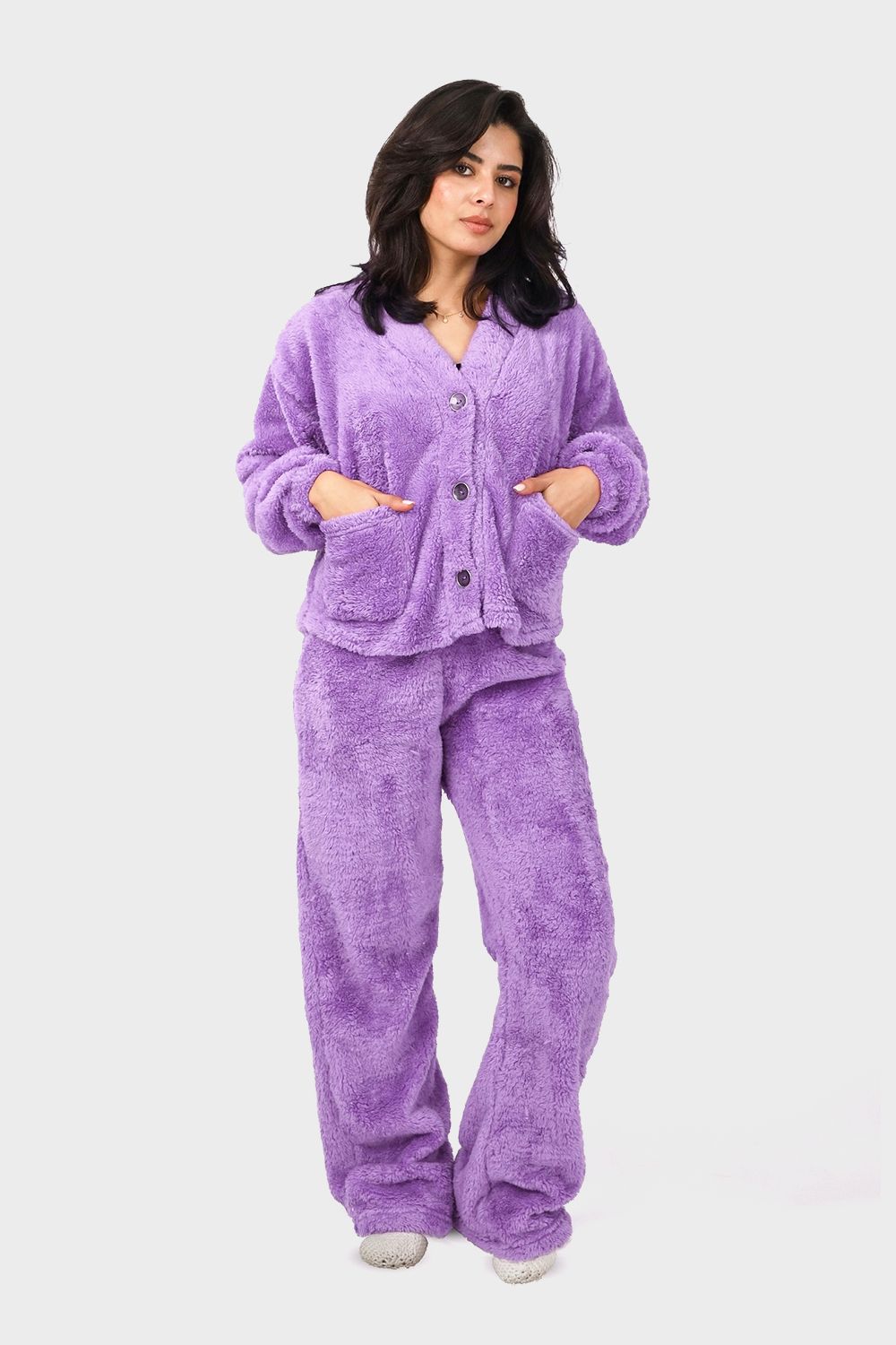 Shechick Luxe Fur Pajama Set