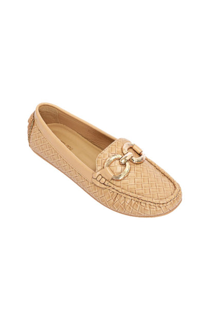 Metal Ornament Flat Shoes