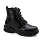 Xo Style Studs Combat Half Boot