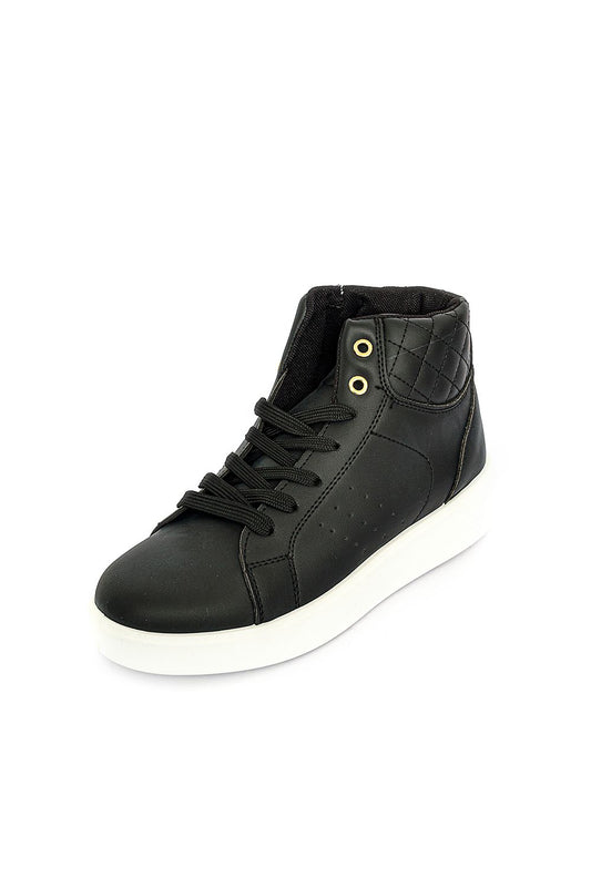 Shoeroom Durable Leather Ankle Sneakers