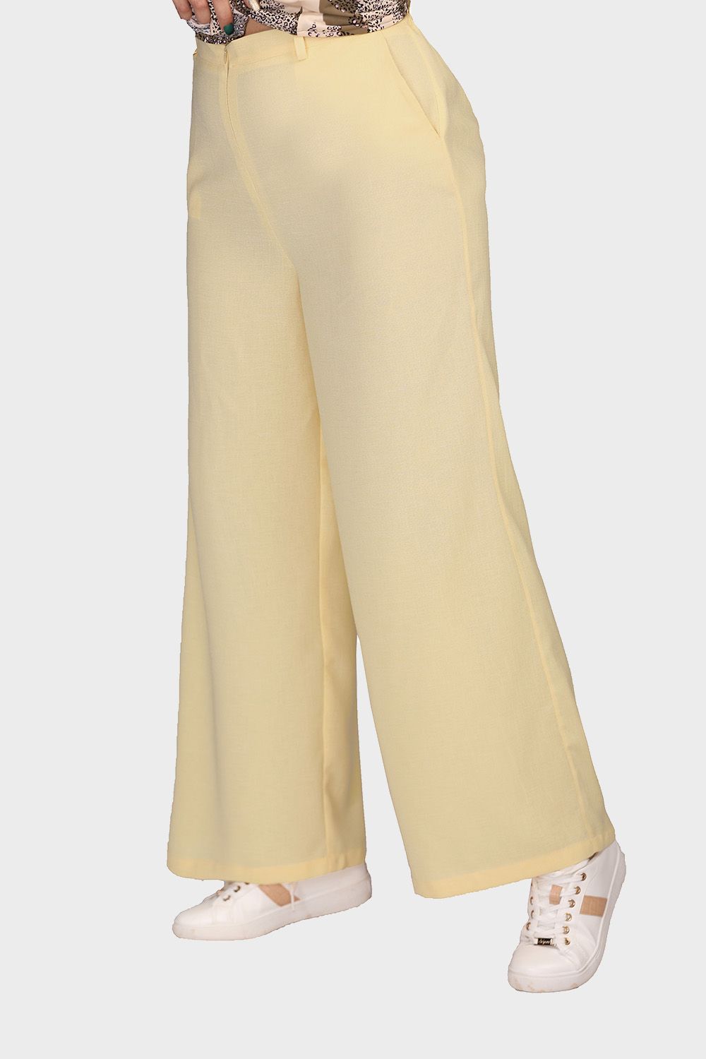 Smoky Wide Pants with Elastic Back Band