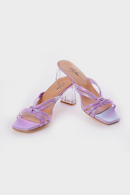 Slipper with Transparent Heel