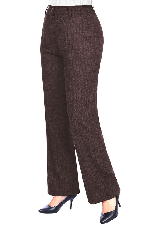 Smoky Classic Ribbed Wool Trousers