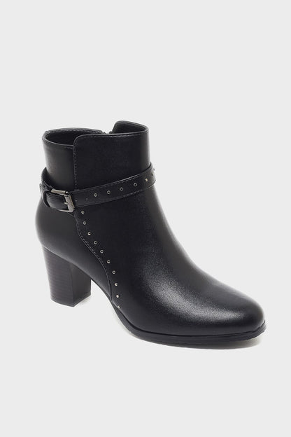 Fashionable Heeled Half Boots