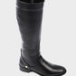 Mr.Joe Plain Low Heels Knee High Boot