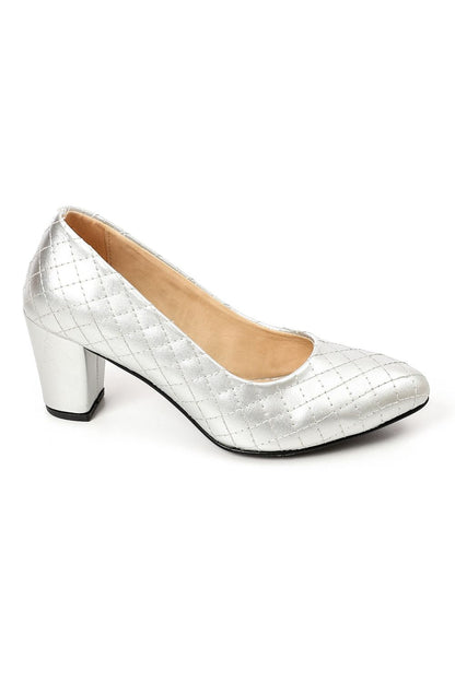 Stitched Leather High Heels