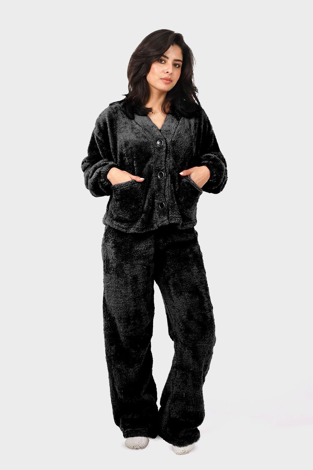 Shechick Luxe Fur Pajama Set