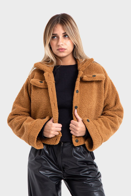 Okoye Premium Line, Brown Teddy Jacket