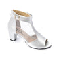 XO Style High Heeled Sandals with Mesh Sides