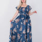 Miss Venus Satin Floral Dress