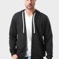 Izor Zipped Hoodie with Front Pockets