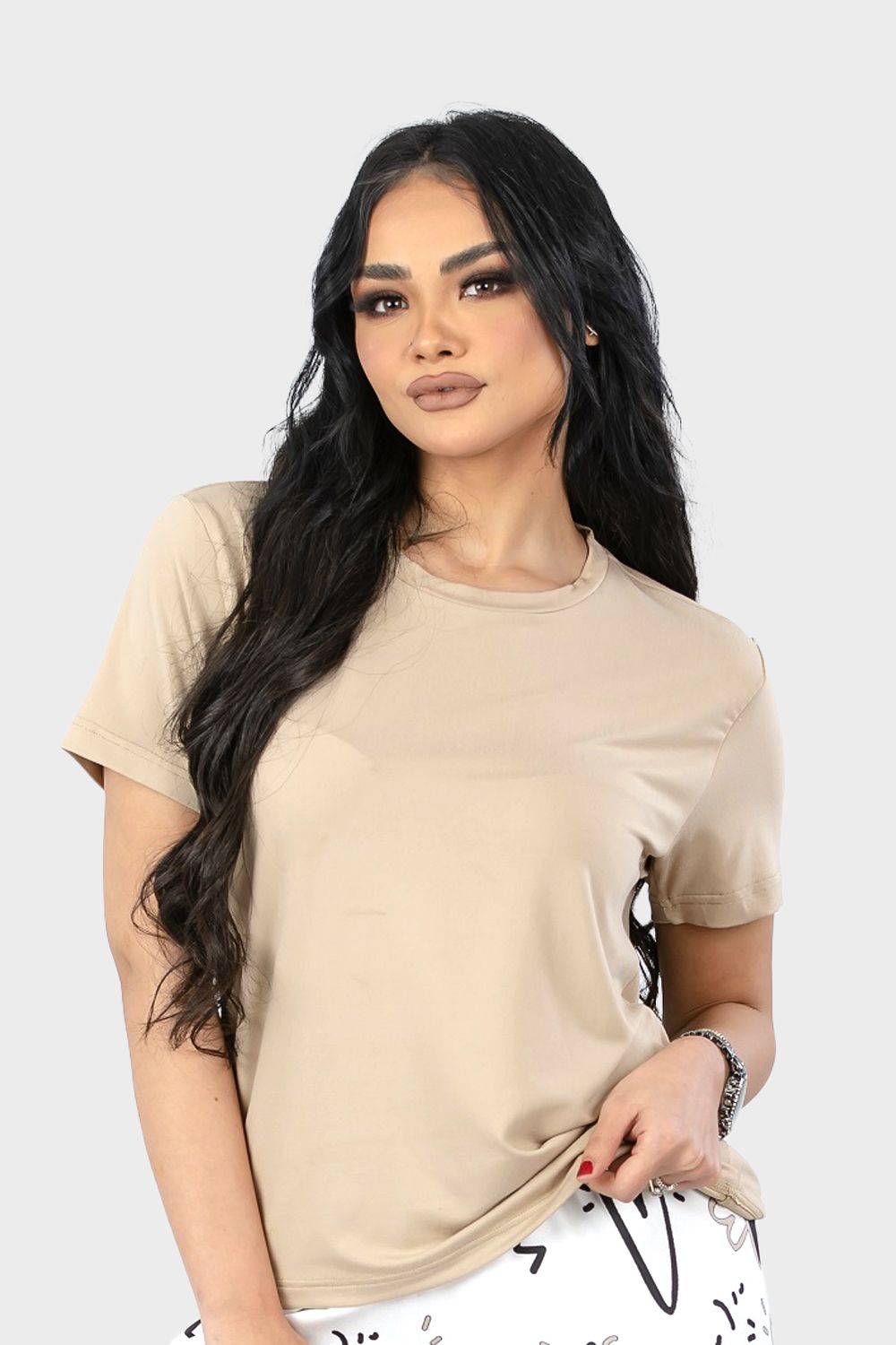 Shechick Plain Basic T-Shirt