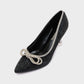 Shoeroom Strassed Bow High Heels