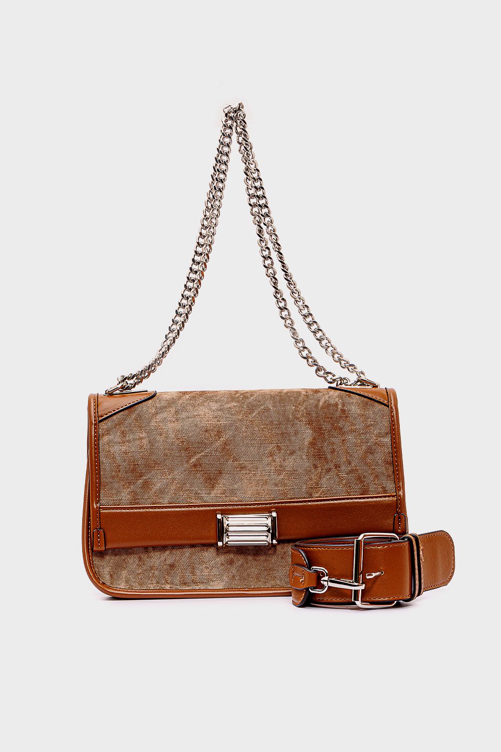 Shoeroom Simple Cross Bag with Metal Chain