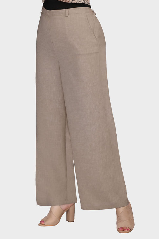 Smoky Wide Pants with Elastic Back Band