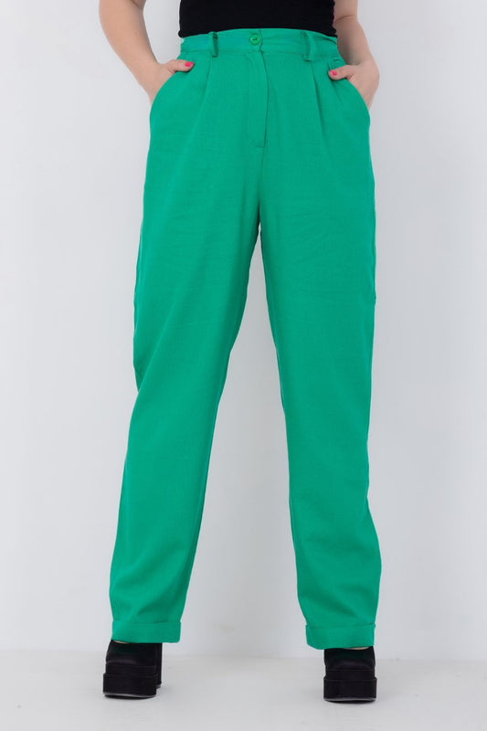 بنطلون كلاسيكي مع جيوب