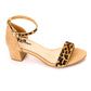 Xo Style Flocked Leather Sandal