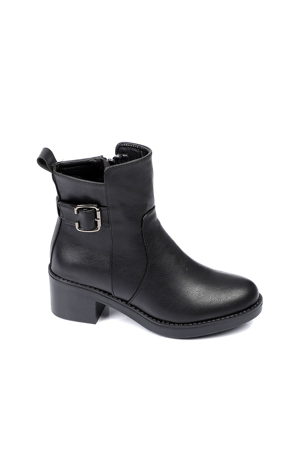 Xo Style Side Buckle Ankle Boot