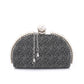 Mr.Joe Stylish Decorative Pearls Clutch