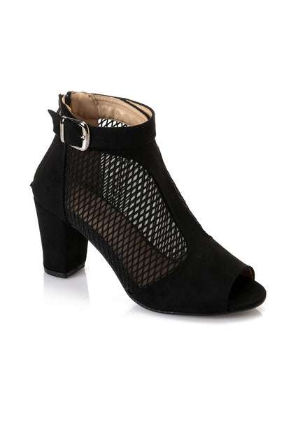 Mesh Side High Heels Sandal