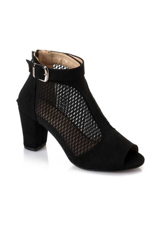 Mesh Side High Heels Sandal