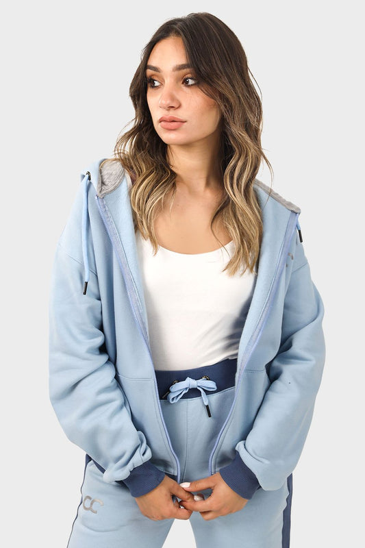 Shechick Bi-Tone Zip-up Hoodie