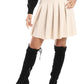 Mr.Joe Fashionable High Waisted Belted Circle Skirt