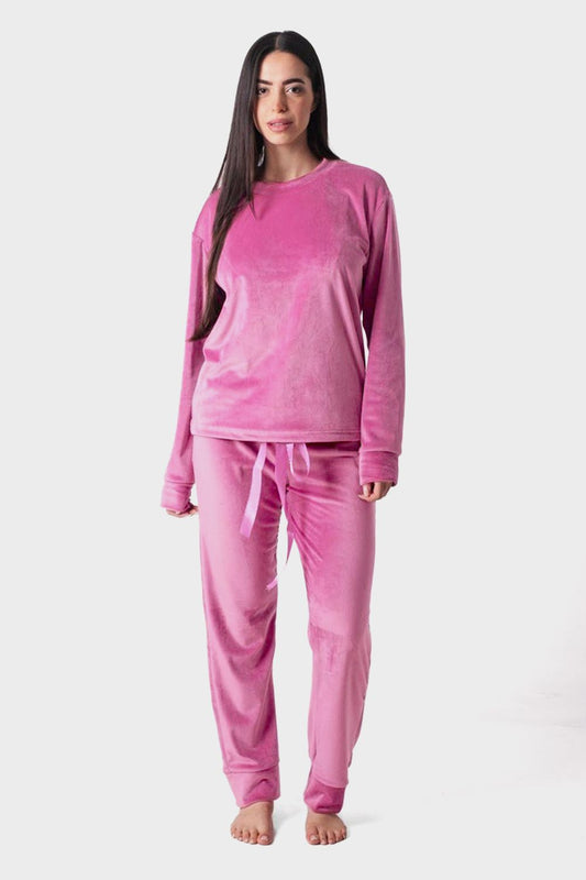 طقم بيجامة سادة مريح