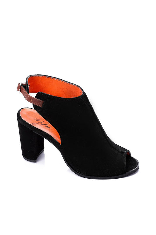 Mr.Joe Heeled Suede Sandal