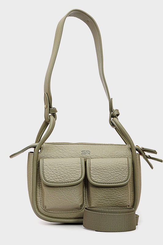 Shoeroom Front Pockets Crossbody Bag