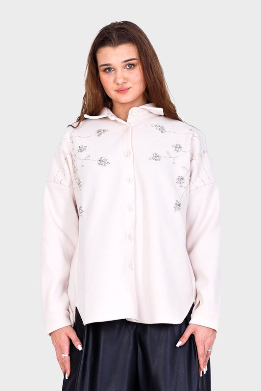 Miss Venus Stylish Embroidered Shirt