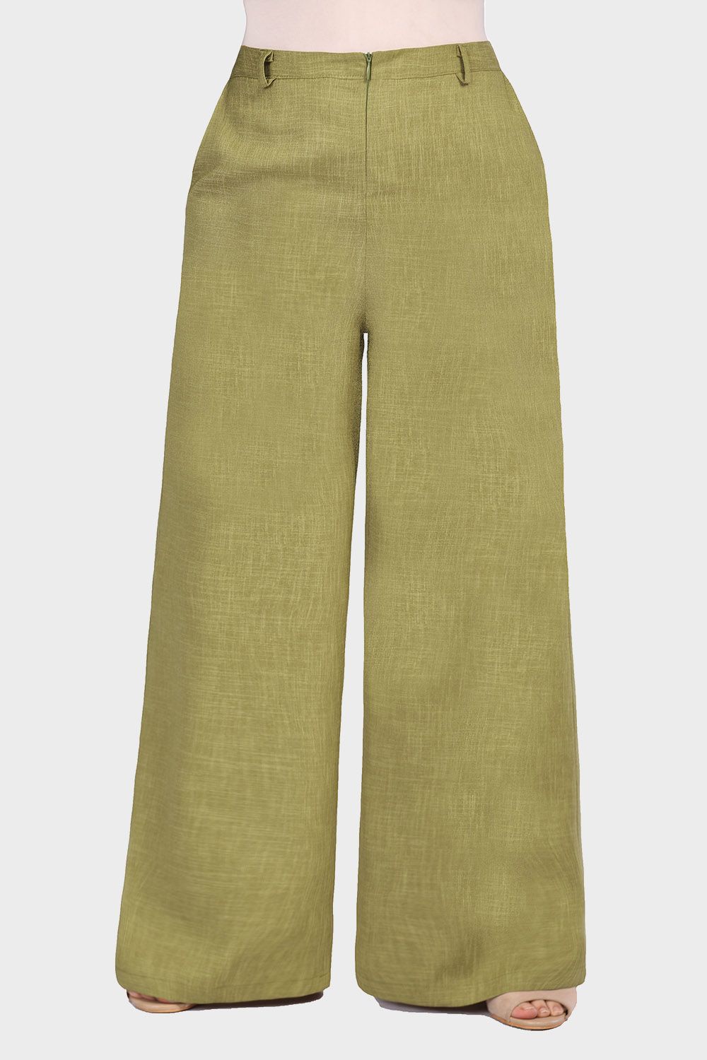 Smoky Wide Pants with Elastic Back Band