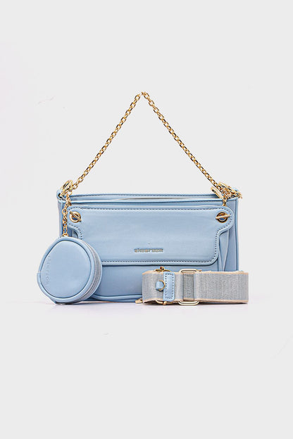 Trendy Solid Crossbody Bag