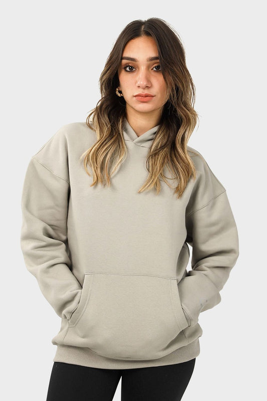 Shechick Plain Oversized Hoodie