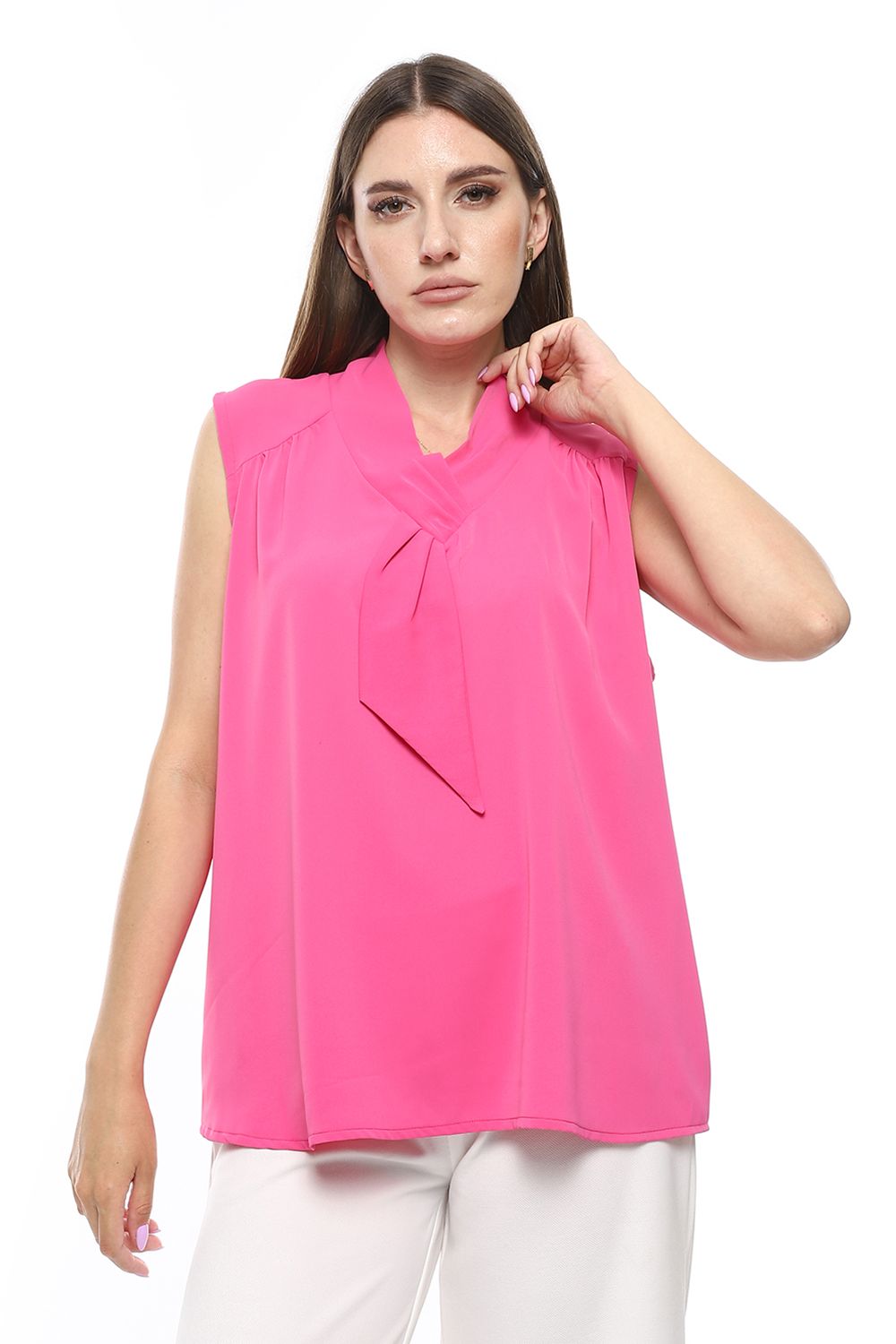 Mr.Joe Classic Sleeveless Blouse