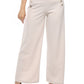 Mr.Joe Back Flap Pockets Wide Leg Pants