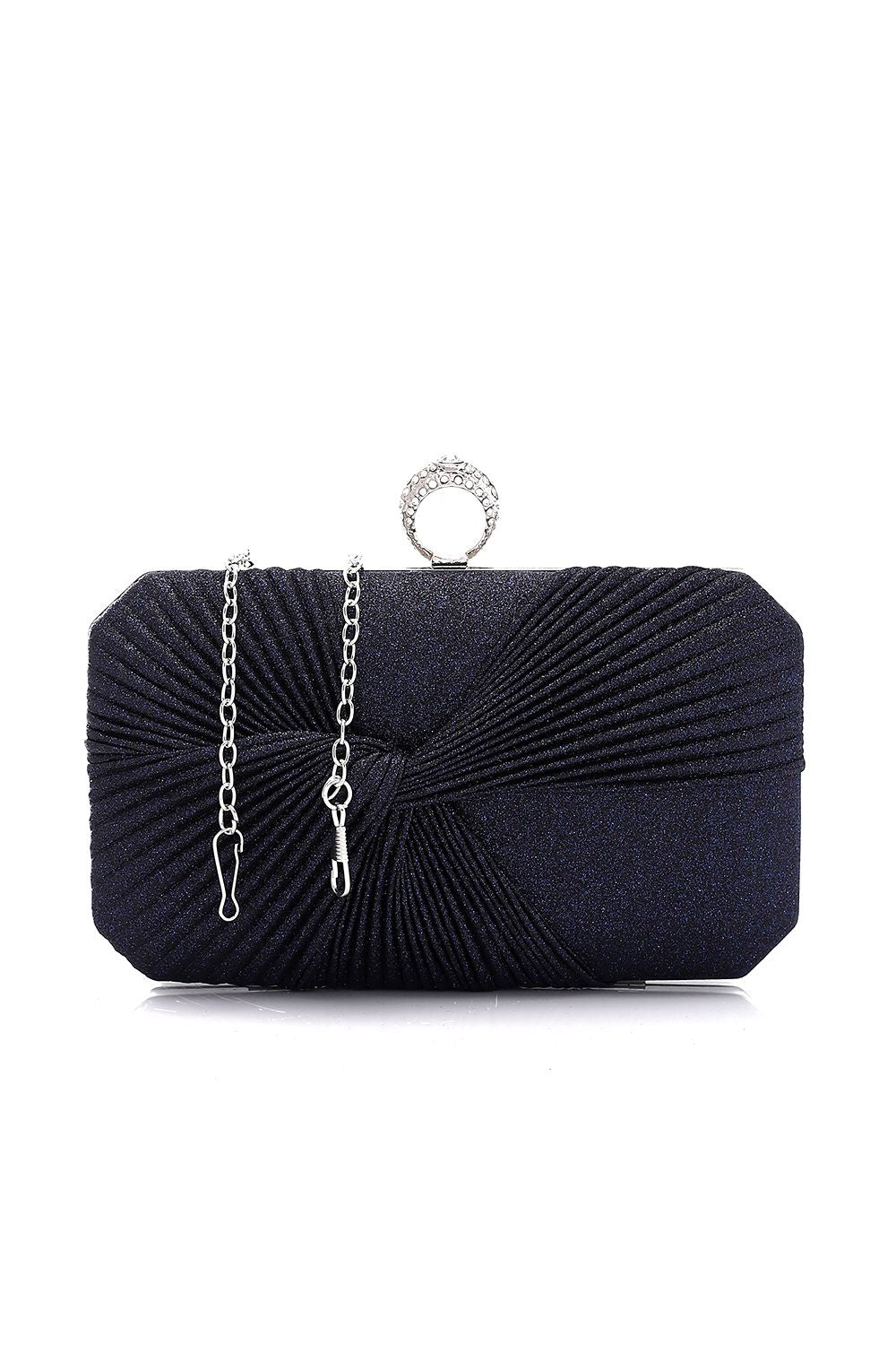 Mr.Joe Glittery Twisted Front Clutch