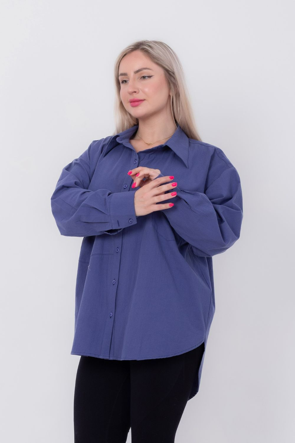 Miss Venus Basic Shirt with Side Flap Pocket