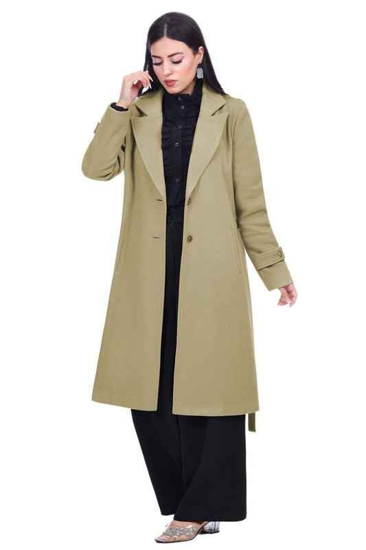 Smoky Classic Long Wool Coat