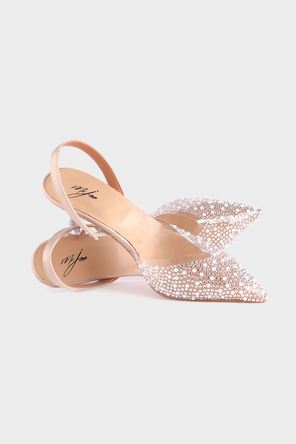 Mr.Joe Studded Transparent Soiree Shoes