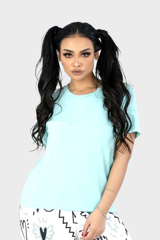 Shechick Plain Basic T-Shirt