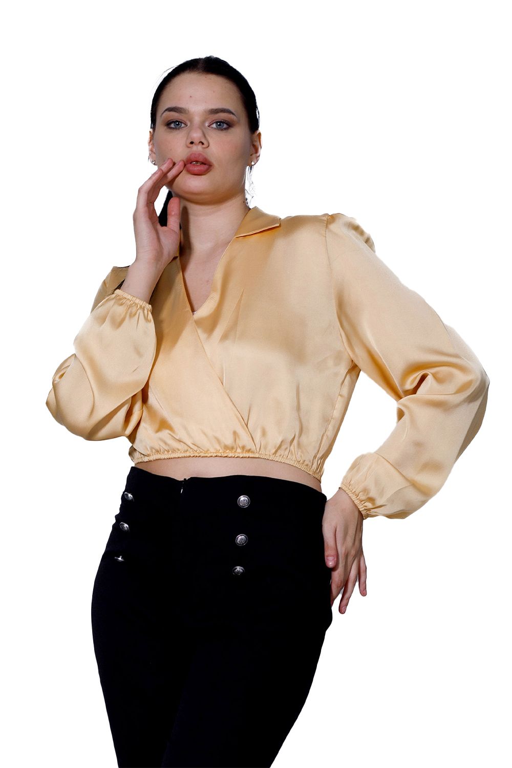 Miss Venus Fashionable Cropped Blouse