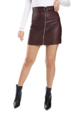 Mr.Joe Trendy Leather Mini Skirt