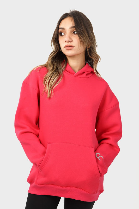 Shechick Plain Oversized Hoodie